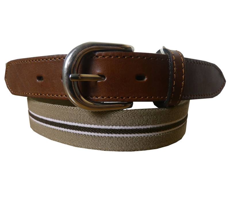 先革カジュアル ゴムベルト  ベージュ系  005　フリーサイズ