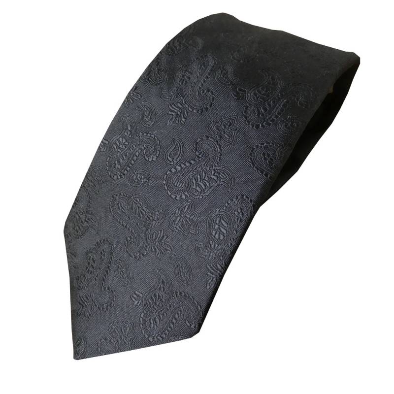 フォーマル ネクタイ MARKS メンズ 礼装用  シルク100％ 黒 ブラック ペイズリー MF03