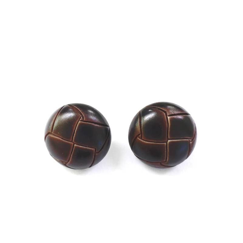 ジャケット用替えクルミボタン メンズ 小=直径1.3cm × 2個セット