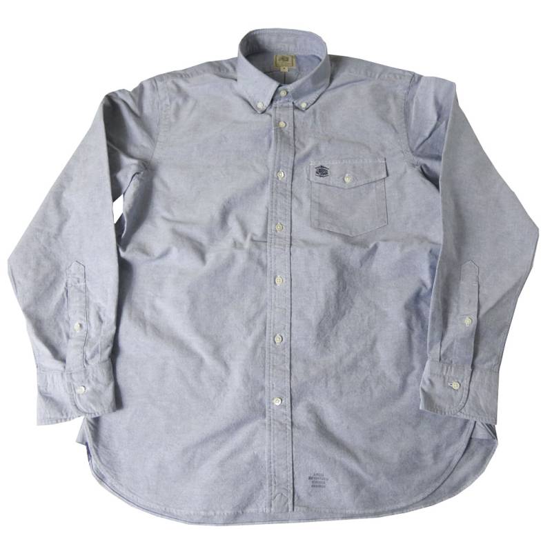 J.PRESS(ジェイプレス) ボタンダウンシャツ メンズ長袖ワイシャツ オックスフォード オーバル  ブルー   M  L  XL