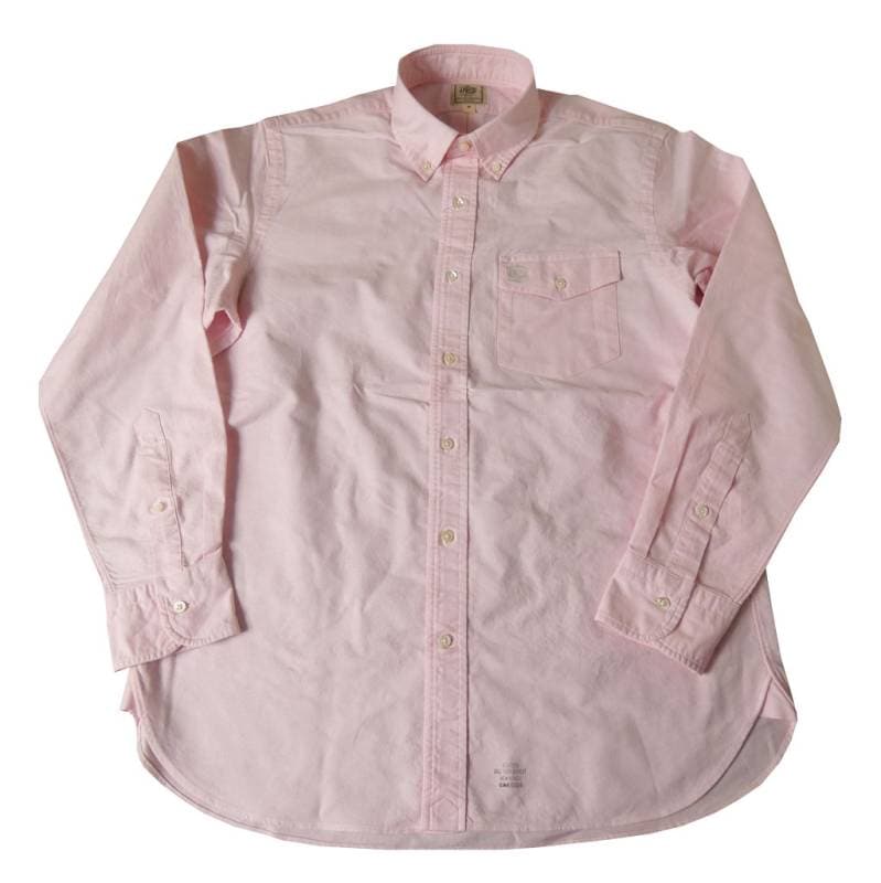 J.PRESS(ジェイプレス) ボタンダウンシャツ メンズ長袖ワイシャツ オックスフォード オーバル  ライトピンク 012    M  L
