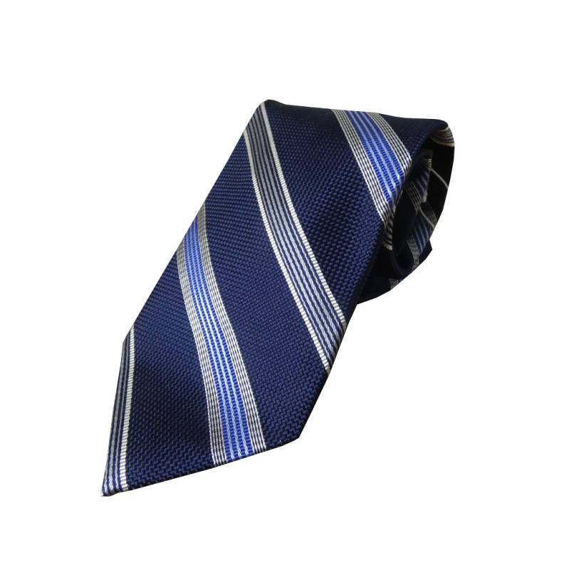 ジェイプレス (J.PRESS) ネクタイ レジメンタル メンズ ビジネス ネイビー×ブルー×シルバー 2175