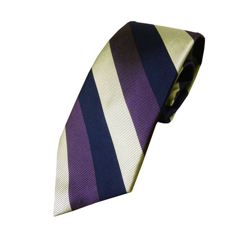 ジェイプレス (J.PRESS) ネクタイ レジメンタル メンズ ビジネス パープル×ネイビー×ゴールド系 0180