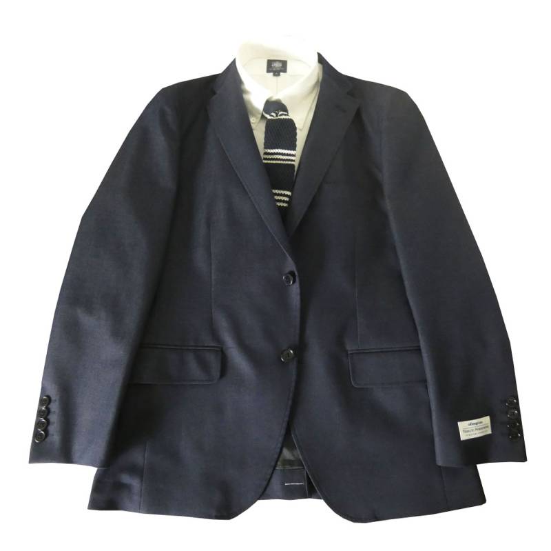 【お取り寄せ商品】 ダディコスタ(Dady Costa) 春夏 2つボタン オリンピアス デニム調ジャケット メンズ ネイビー 2413   AB5 AB6 AB7 BB5 BB6