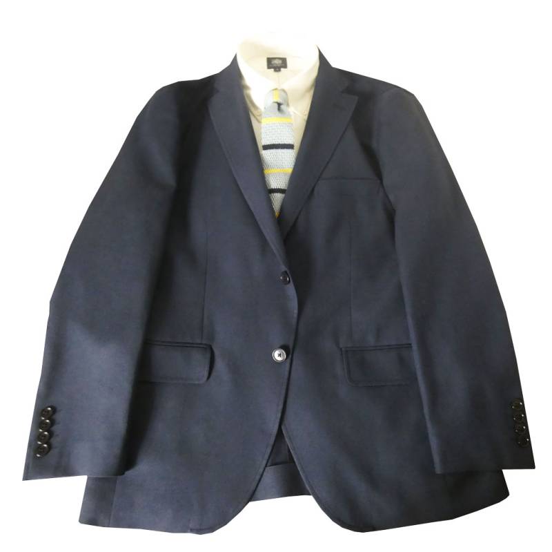 【お取り寄せ商品】 ダディコスタ(Dady Costa) 春夏 2つボタン 麻混ジャケット メンズ ネイビー 2713   AB5 AB6 