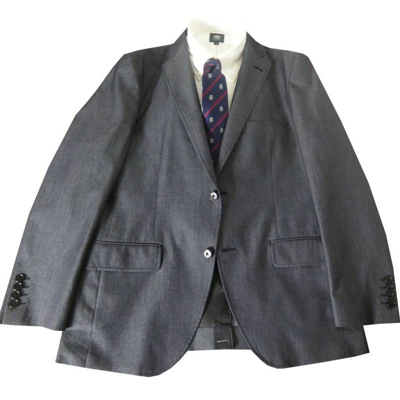 【お取り寄せ商品】 ダディコスタ(Dady Costa) 春夏 2つボタン デニム調ジャケット メンズ グレーシュネイビー 3113   AB5 AB6 AB7 AB8