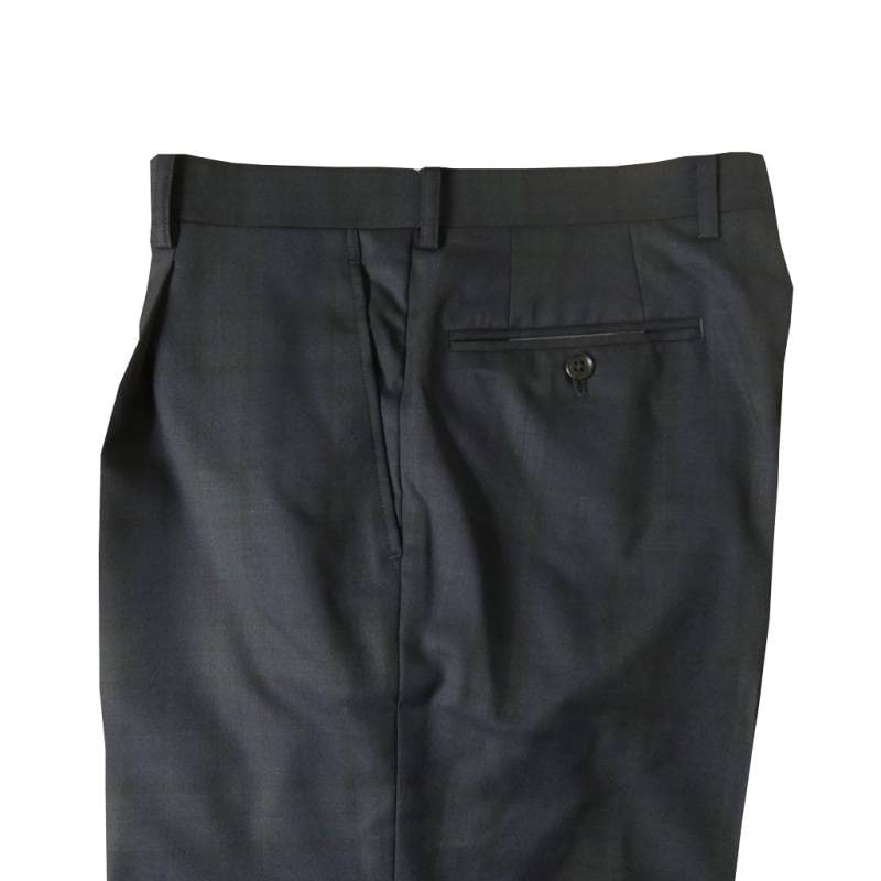 OXFORD CLASSIC スラックス メンズ 春夏秋 ウォッシャブル パンツ ワンタック ウール混 ブラックウォッチ  0078 79cm 82cm 85cm 88cm 91cm 94cm 97cm 100cm 105cm 110cm