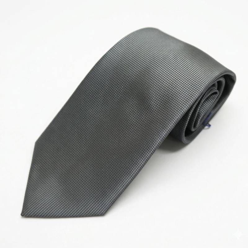 ネクタイ メンズ ビジネス おしゃれ ギフト 人気 MARTIN OLIVER ポリエステル100% マイクロチェック グレー mo0094