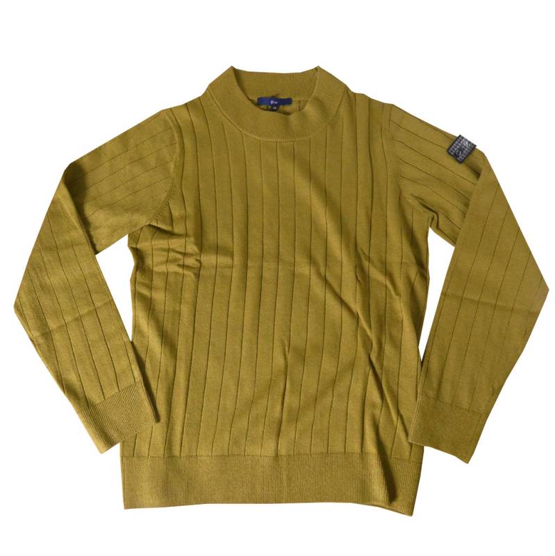 ジーステージ(G-stage) ヒート ワイドリブ編み モックネックセーター オリーブ 8116　M（46）　L（48）　XL（50）