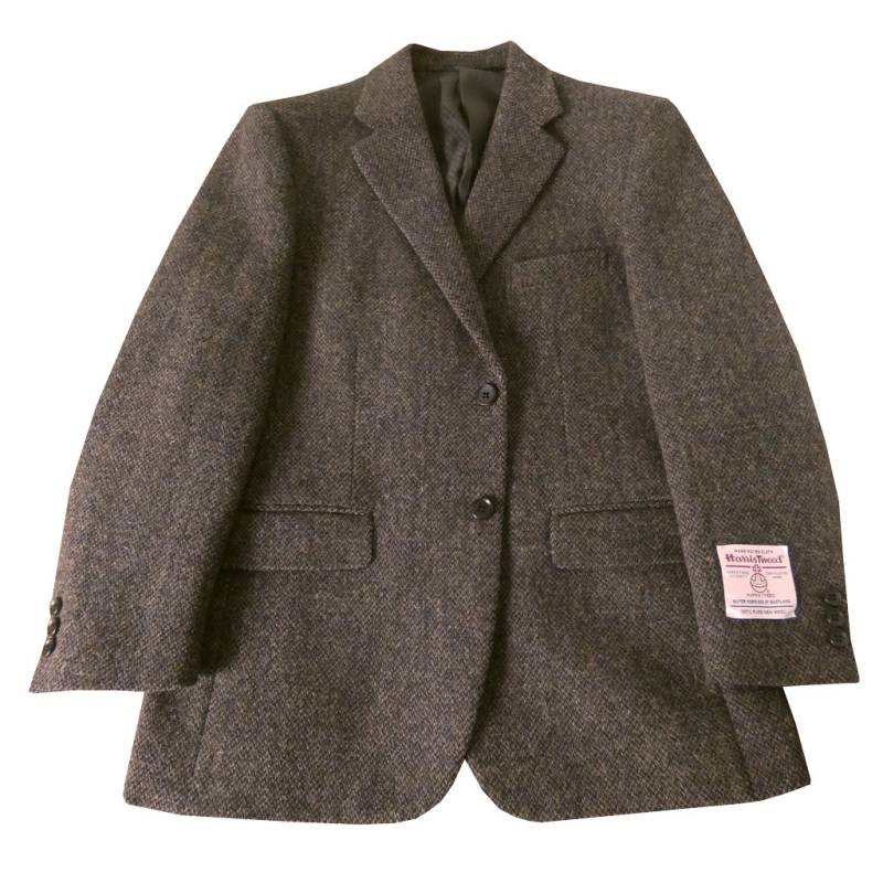 ハリスツイード ジャケット メンズ 秋冬 2つボタン オックスフォードクラシック (OXFORD CLASSIC)  ブラウン系MIX 1258  BB4サイズ