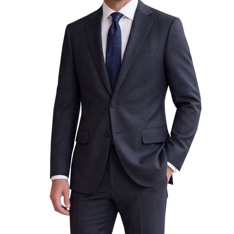【お取り寄せ商品】Loro Piana（ロロピアーナ）春夏秋 スーツ ネイビーシャドーチェック 1513 　AB5 AB6 AB7
