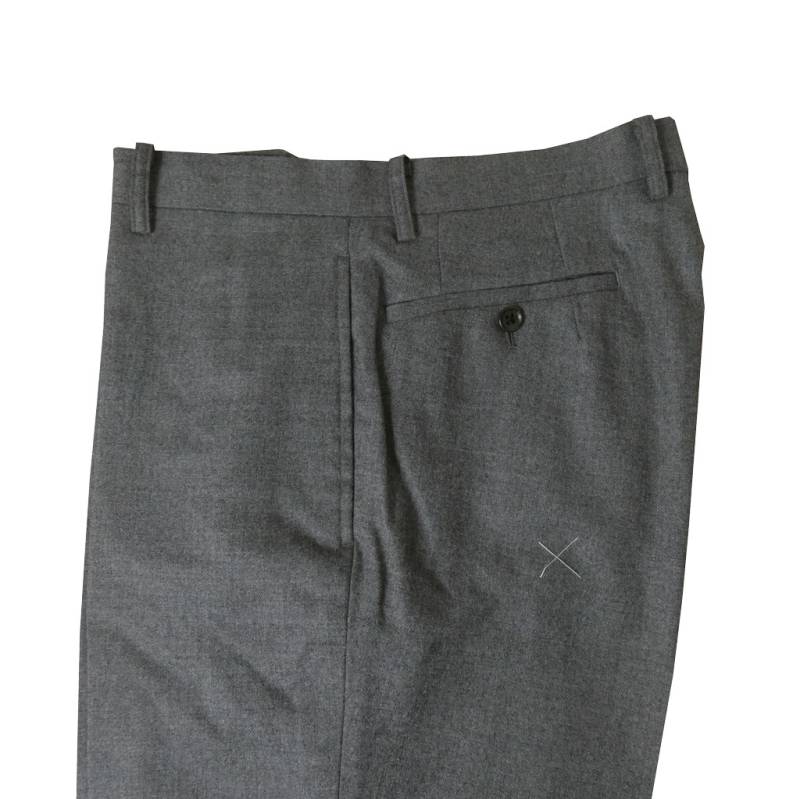 HAI-VASERON 秋冬春 ノータックパンツ ストレッチ チャコールグレー   5123 　76cm 79cm 82cm 85cm 88cm 91cm 94cm 97cm