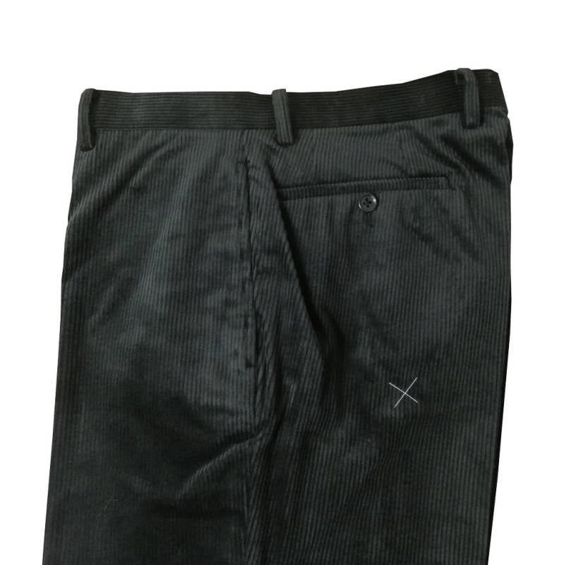 HAI-VASERON 秋冬 コーデュロイノータックパンツ ストレッチ ダークグリーン   5044 　76cm 79cm 82cm 85cm 88cm 91cm 94cm 97cm