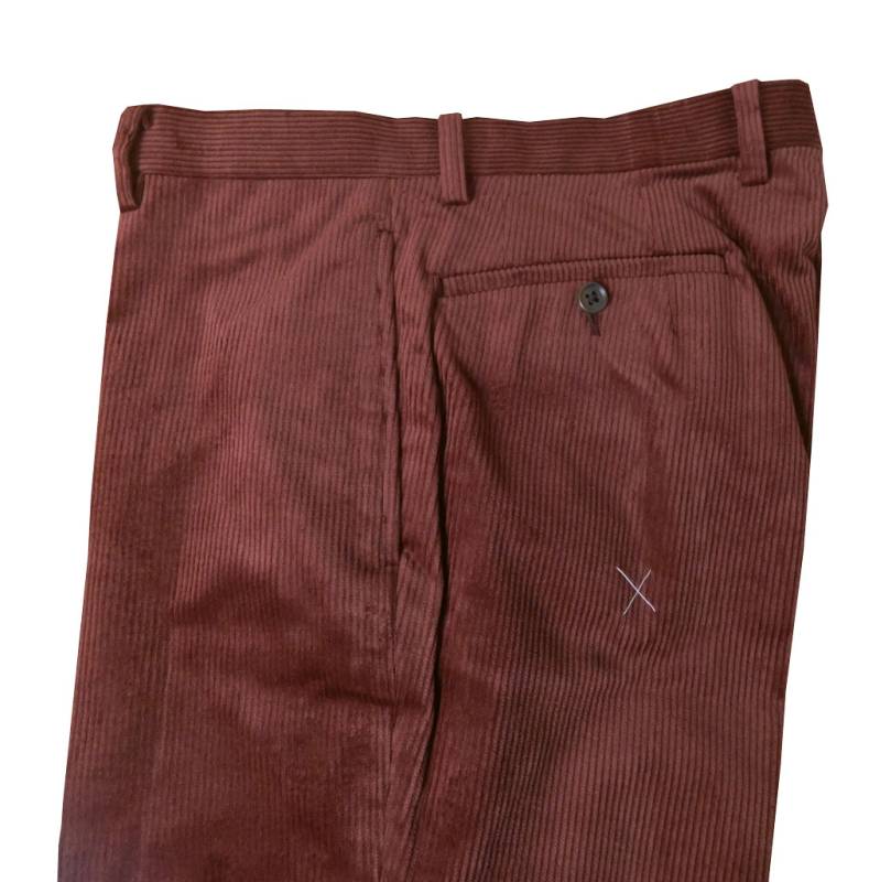 HAI-VASERON 秋冬 コーデュロイノータックパンツ ストレッチ エンジ系   5050 　76cm 79cm 82cm 85cm 88cm 91cm 94cm 97cm