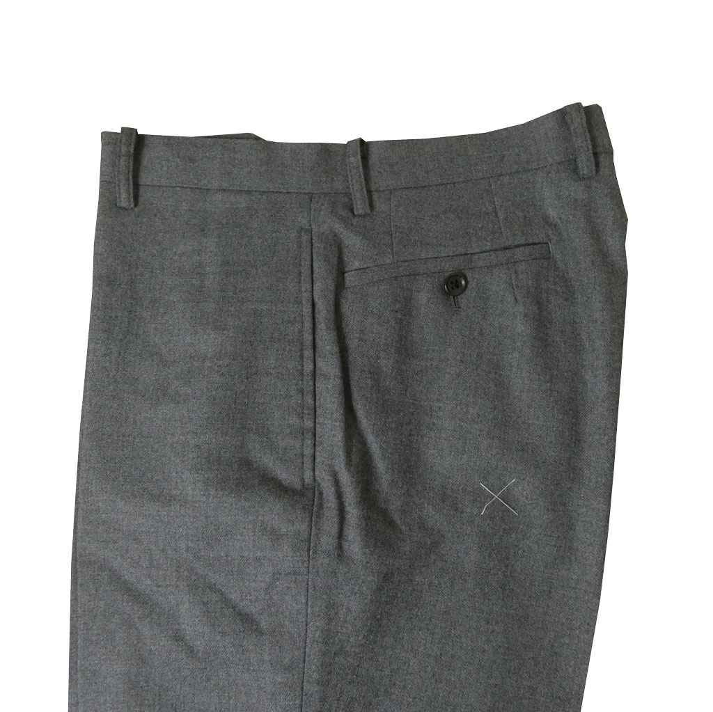 HAI-VASERON 秋冬春 ノータックパンツ ストレッチ チャコールグレー   5123 　76cm 79cm 82cm 85cm 88cm 91cm 94cm 97cm