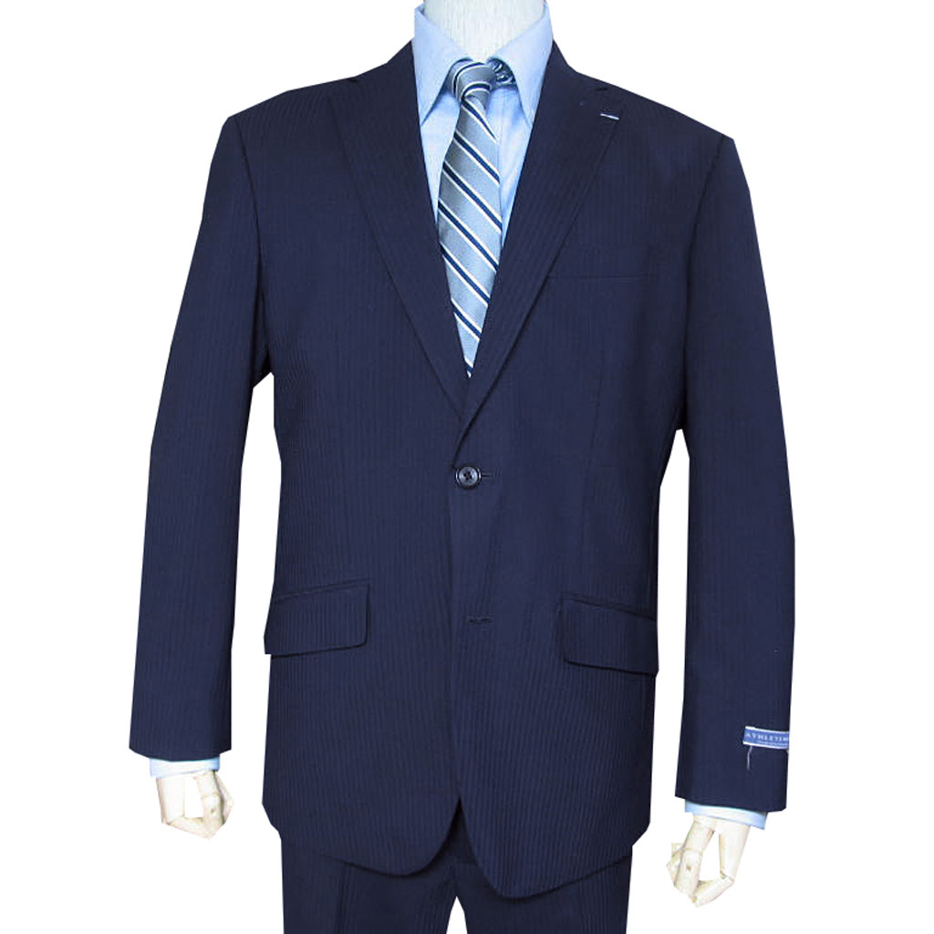 アスリートモデル スーツ メンズ 春夏 2つボタン 紺 シャドーストライプ 04 5 6 2つボタンスーツ 春夏物 2つボタンスーツ トラッドハウス フキヤ