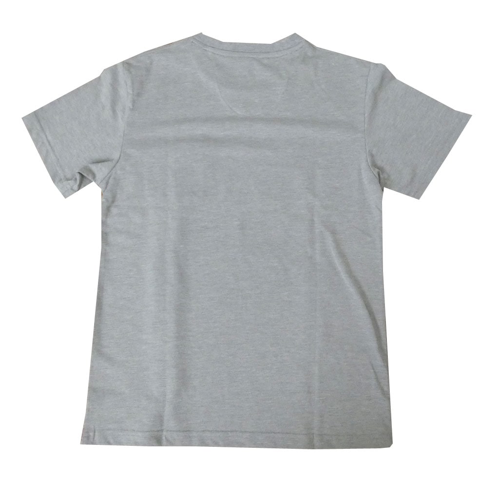 MENS CLUB JEANS Tシャツ メンズ 春夏 半袖 プリントボーダー 3178  青×エンジ×グレー系 M