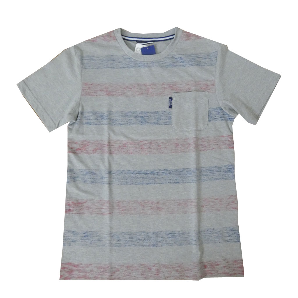 MENS CLUB JEANS Tシャツ メンズ 春夏 半袖 プリントボーダー
