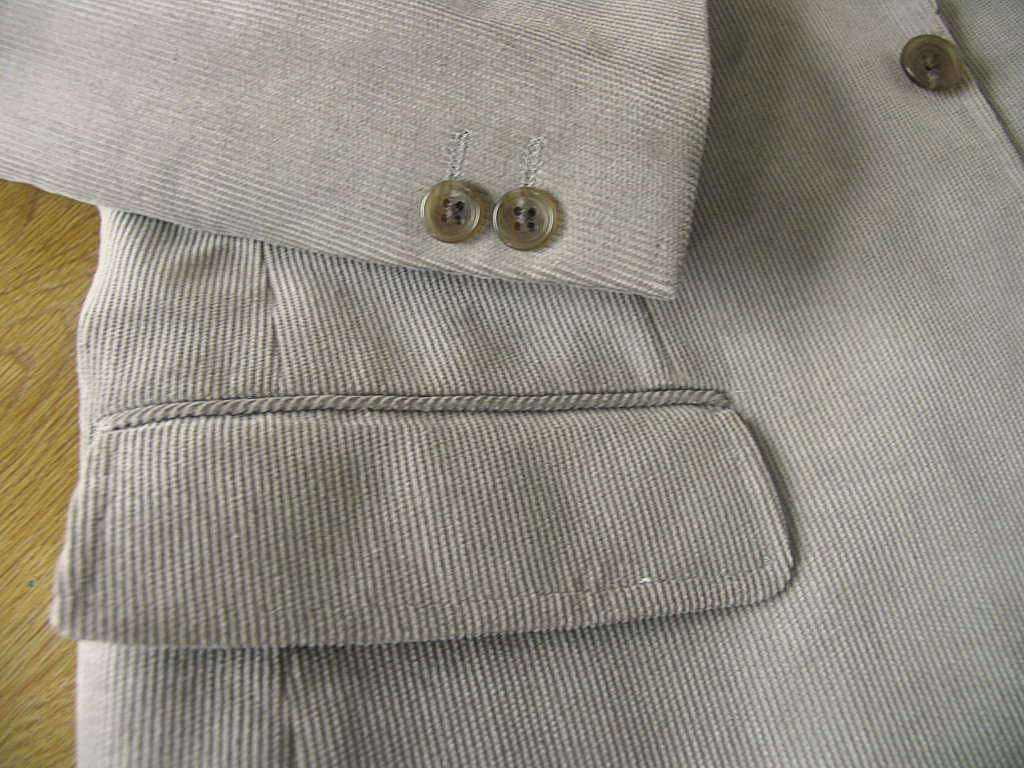 コーデュロイジャケット メンズ 秋冬 3つボタン オックスフォードクラシック (OXFORD CLASSIC) 段返り三つボタン ミディアムグレー 0015 A5 A6 AB7