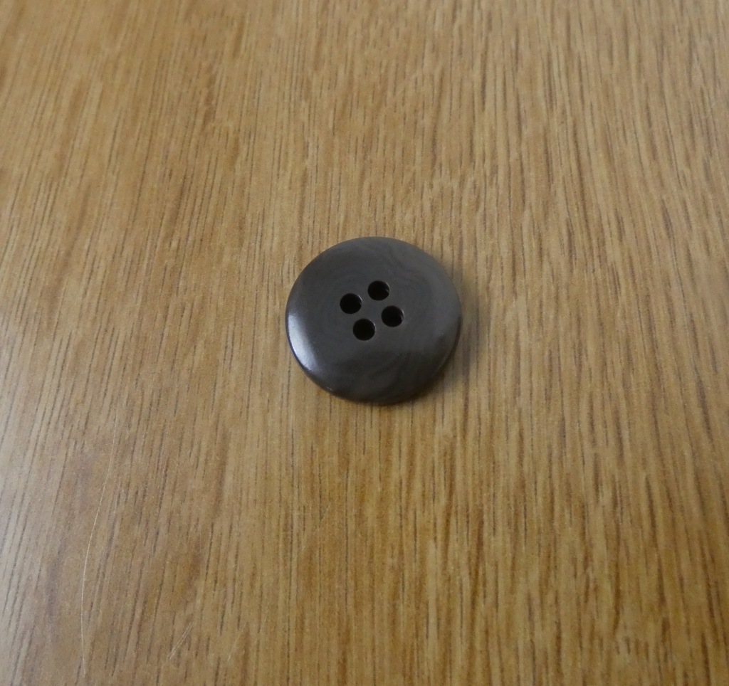 10個セット　ジャケット用 替え 焼きボタン ダークブラウン メンズ 大=直径2cm 送料無料