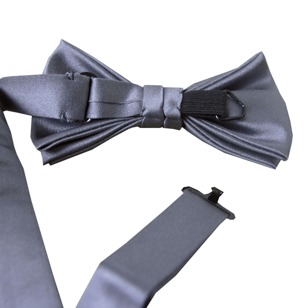 ボウタイ メンズ フォーマル シルバーグレー mak04