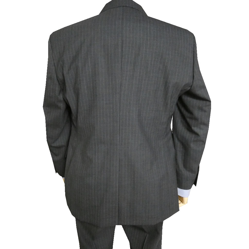レノマ パリス(renoma PARIS) スーツ メンズ 春夏 シングルスーツ 2つボタン ビジネススーツ ストライプ チャコールグレー 2818  AB4サイズ