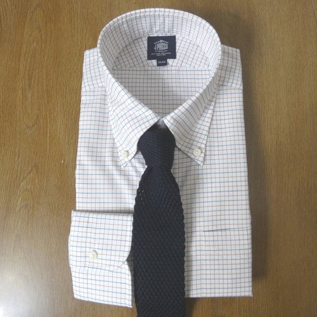 ジェイプレス (J.PRESS) ボタンダウンシャツ メンズ長袖シャツ ピンオックス タッターソールチェック  4320（衿37cm-裄丈82cm）