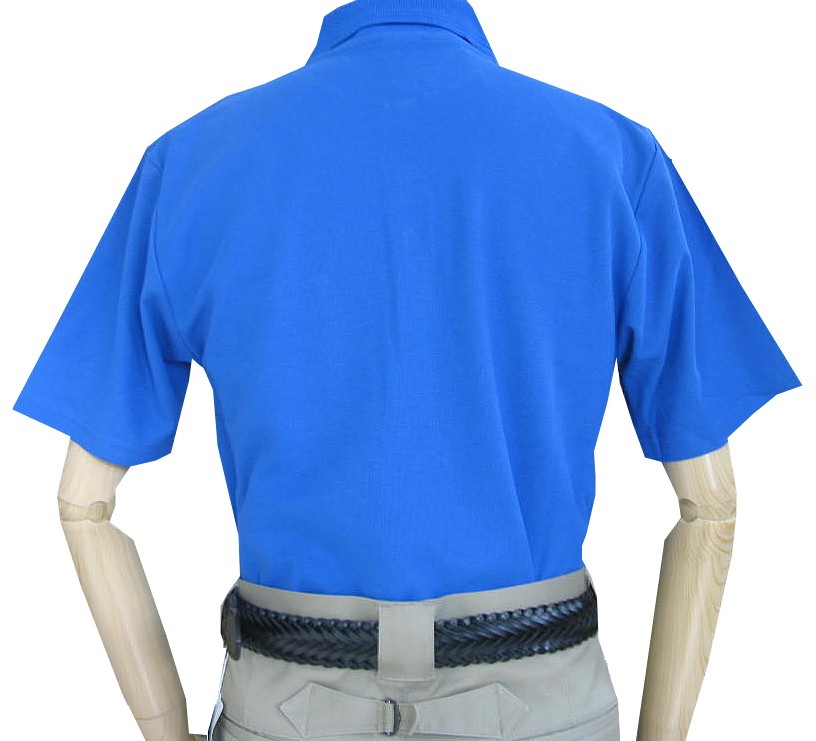 COWBELLMATE ポロシャツ メンズ 春夏 半袖 鹿の子織り ブルー 6003 S M L LL 4L