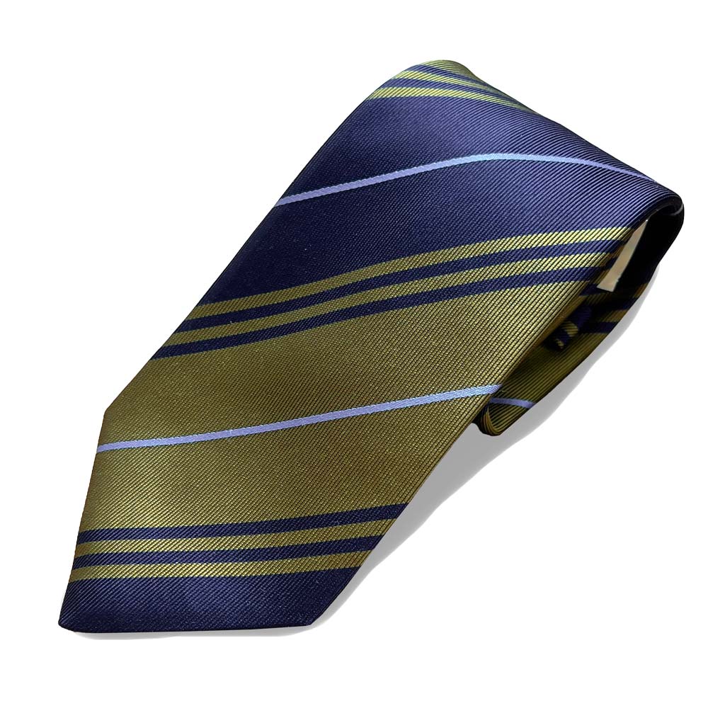 ネクタイ メンズ ビジネス おしゃれ ギフト 人気 マークス(MARKS) シルク100% カーキ×ネイビー omt17