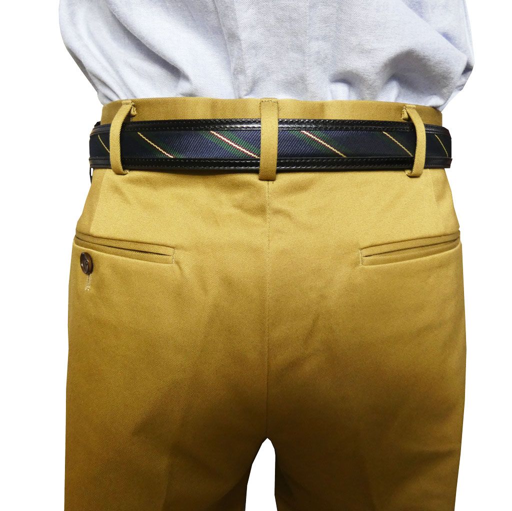 KIETH メンズ レジメンタル ベルト 黒 ブラック フリーサイズ 0219