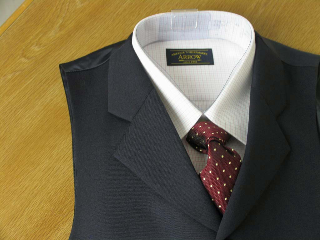 キングサイズ 秋冬 オッドベスト 濃紺無地 【大きいサイズ】【ウール100％】 E5