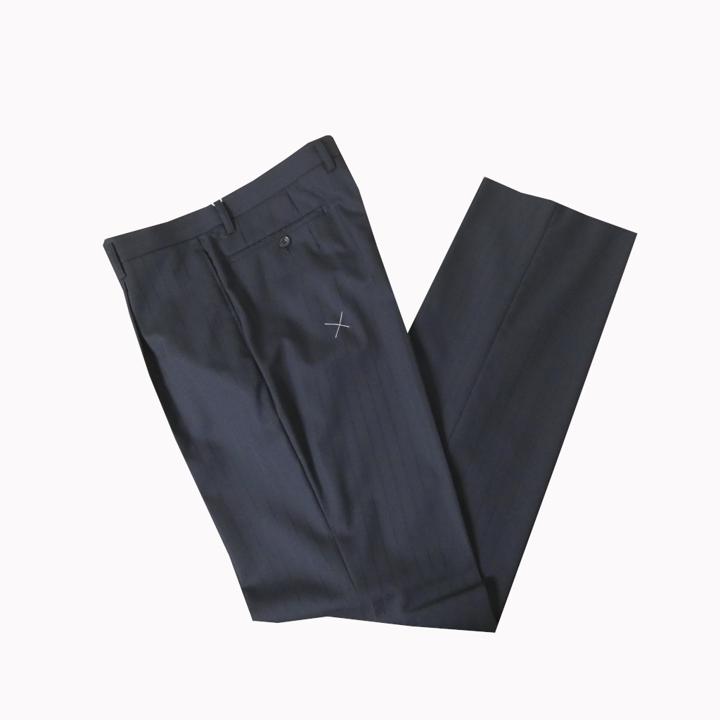 スーツ メンズ 春夏 シングルスーツ 2つボタンミユキ(MIYUKI) 御幸 ビジネススーツ ネイビー シャドーストライプ 紺 0213  AB4 