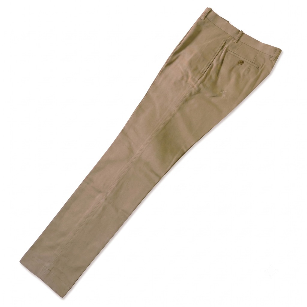 スラックス メンズ 春夏 ノータック パンツ コットンパンツ コーデュラ (CORDURA)生地 ハイバセロン (HAI-VASERON) ベージュ系 5033 79cm 82cm 85cm 88cm 94cm