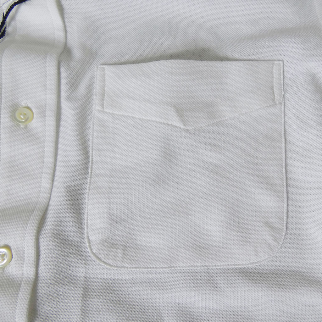 J.PRESS(ジェイプレス) メンズ 半袖 ボタンダウン ジャージーシャツ  白 ホワイト  0001   M L XL