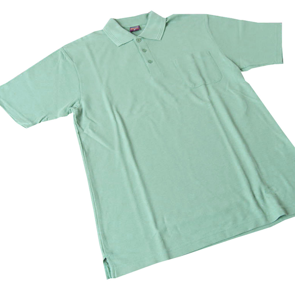 COWBELLMATE ポロシャツ メンズ 春夏 半袖 鹿の子織り ブルーグリーン 6001 M L LL 3L 4L