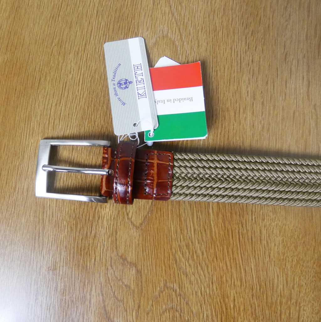 KIETH(キース) カジュアルゴムベルト メンズ  カーキ系  5846  フリーサイズ