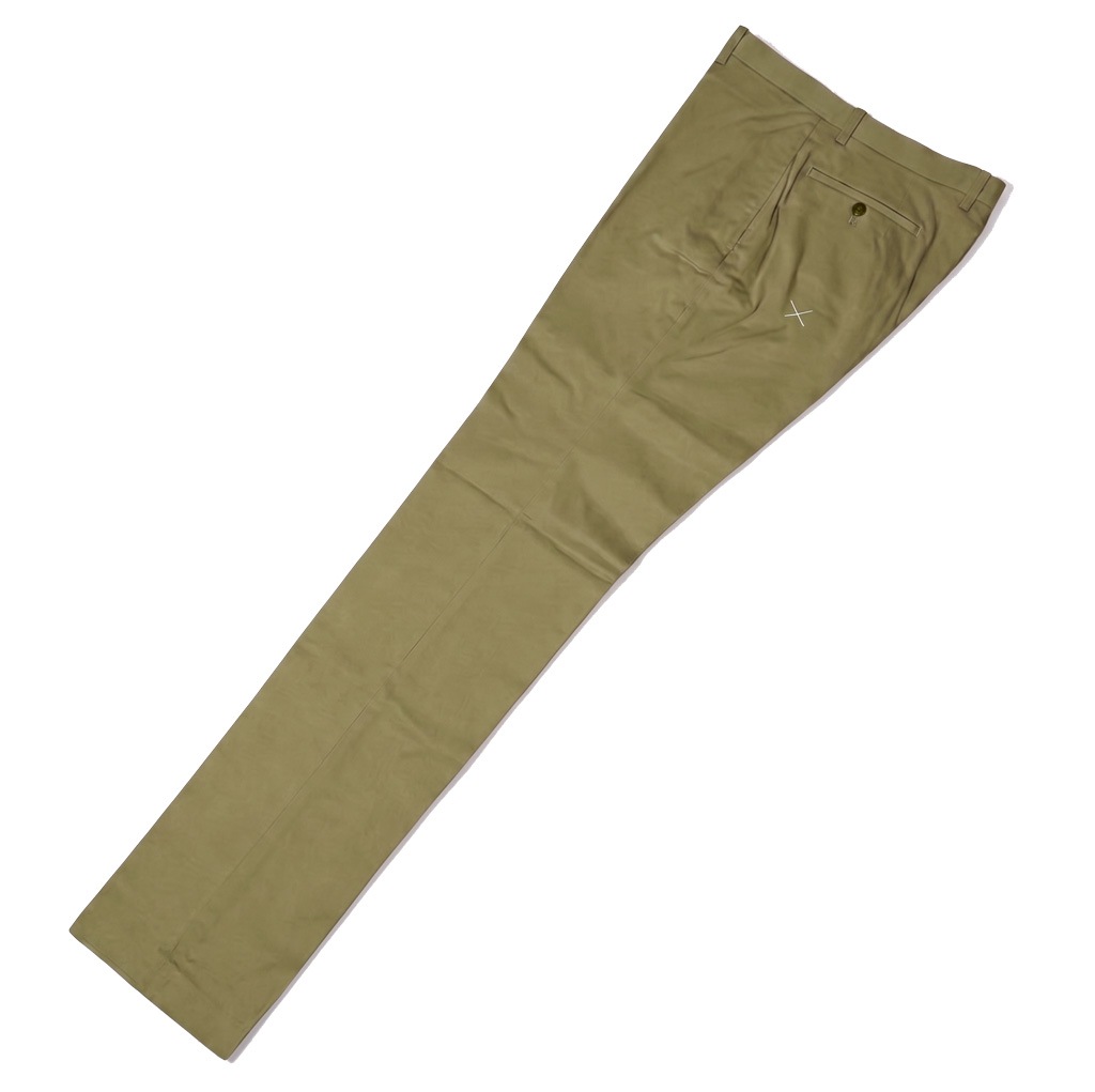 スラックス メンズ ノータック パンツ コットンパンツ コーデュラ (CORDURA)生地 ハイバセロン (HAI-VASERON) カーキ系 5043 82cm 85cm 88cm 91cm 94cm 97cm