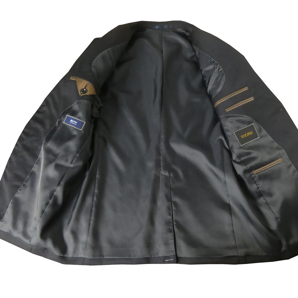 スーツ メンズ 秋冬春 シングルスーツ 2つボタン ミユキ(MIYUKI) 御幸 ビジネススーツ ネイビー 紺無地 2013　A4 A5 A6 A7 AB4 AB6 AB7 BB5 BB6