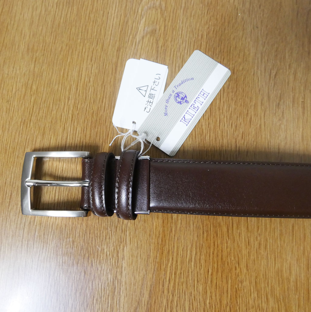KIETH メンズ 牛革ベルト ブラウン フリーサイズ 2439 | 小物その他