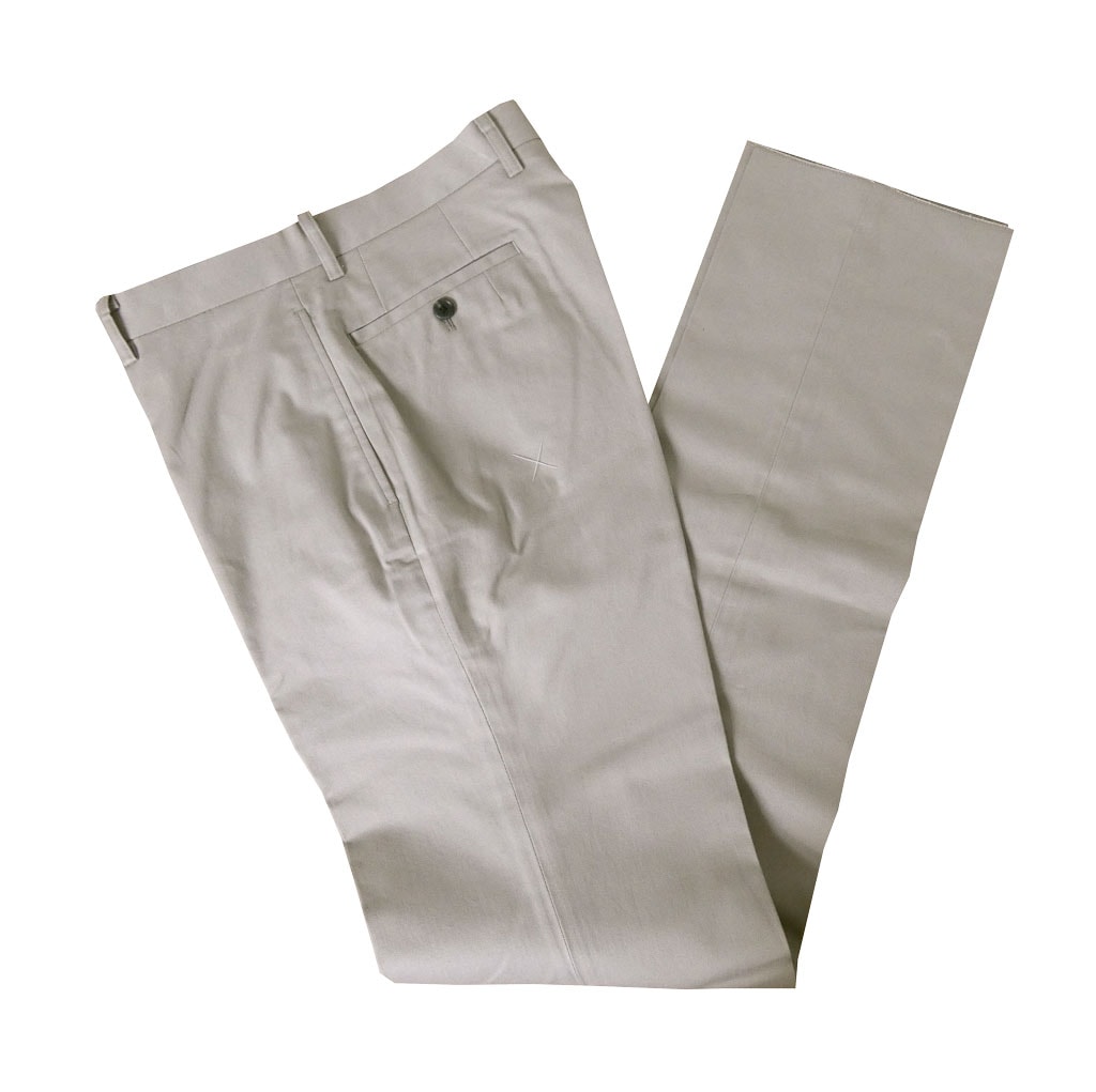 スラックス メンズ 春夏 チノパン ノータック パンツ コットンパンツ ハイバセロン (HAI-VASERON) ライトグレー 5123 　82cm 85cm 88cm 91cm 94cm