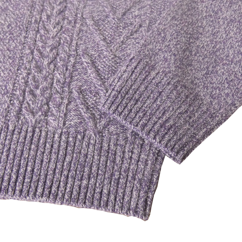 ジェイプレス (J.PRESS) クルーネックセーター カシミヤブレンド ニット メンズ 秋冬 ラベンダー 0080  M