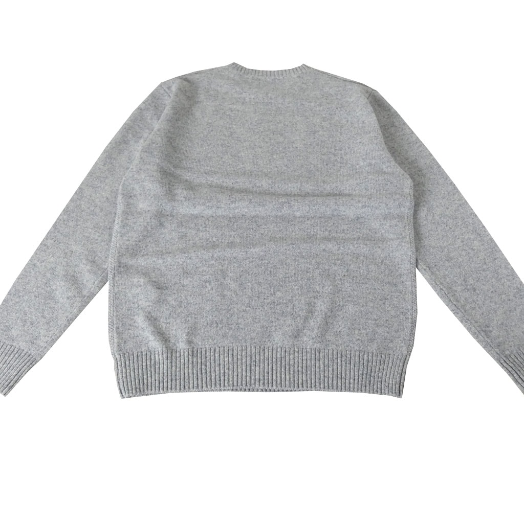 ジェイプレス (J.PRESS) クルーネックセーター カシミヤブレンド ニット メンズ 秋冬 ミディアムグレー 0003  Lサイズ