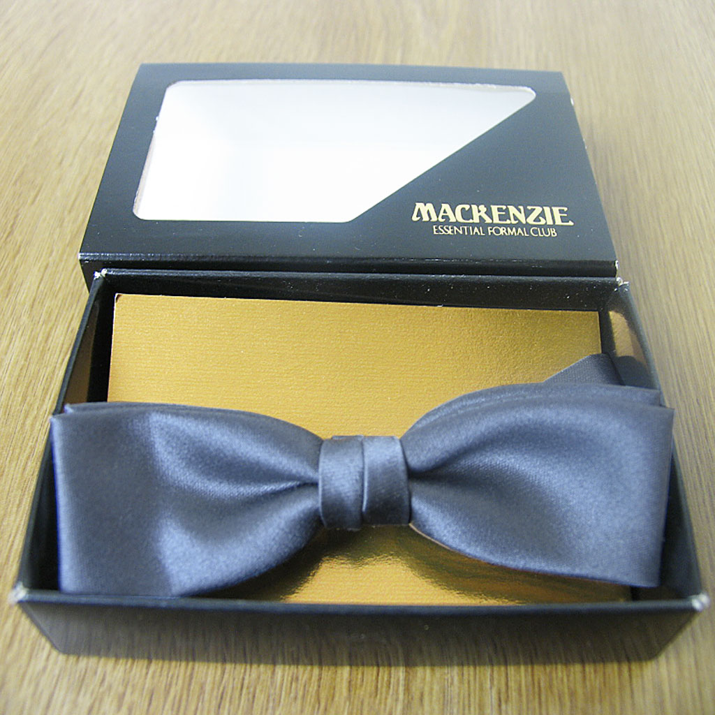 MACKENZIE ボウタイ メンズ フォーマル シルバーグレー 007