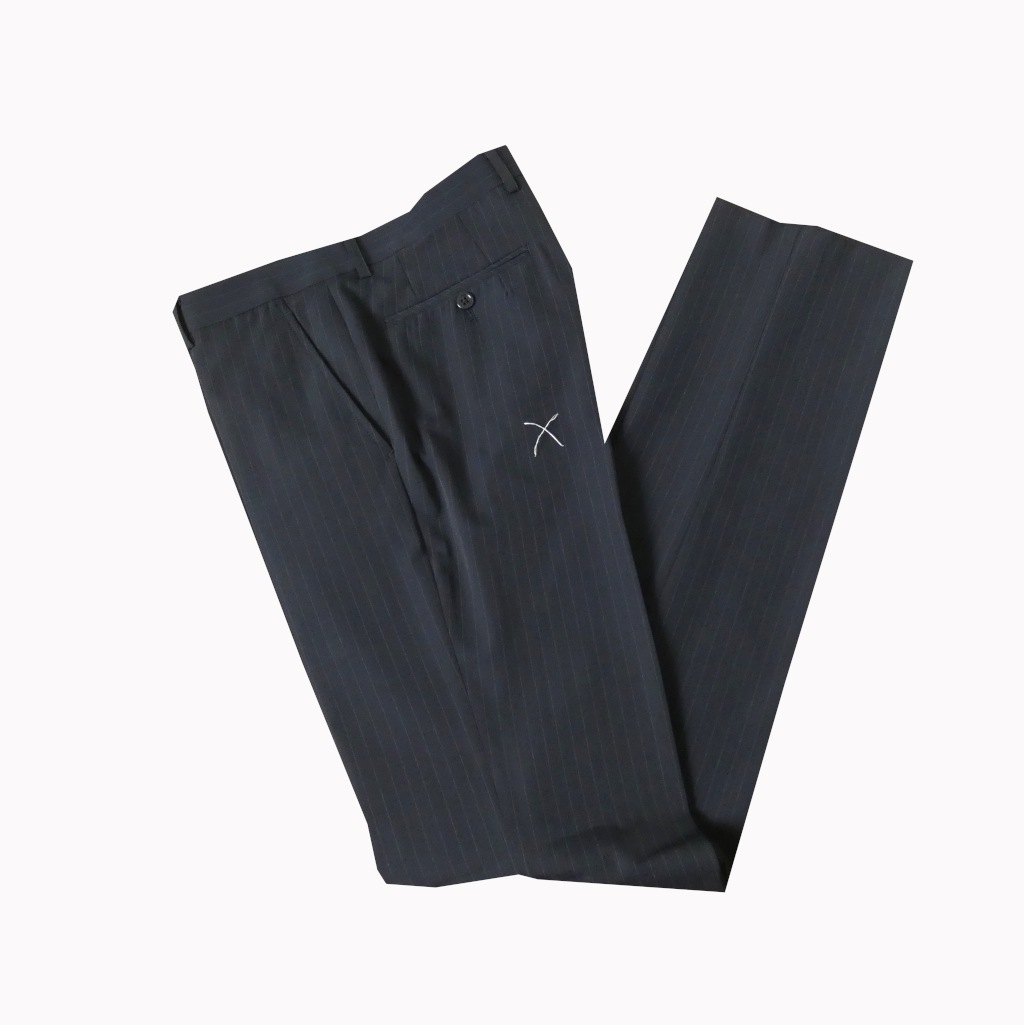 スーツ メンズ 春夏秋 シングルスーツ 2つボタンビジネススーツ 濃紺 ストライプ ネイビー 0111  A5 A6