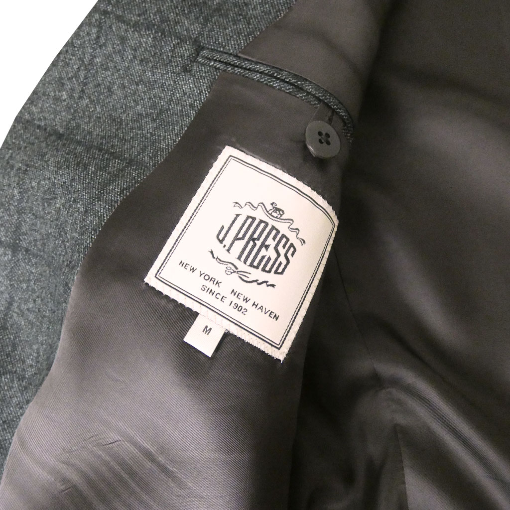 ジェイプレス (J.PRESS) ジャケット メンズ 秋冬春 2つボタン チェック ダークグレー 2435  BM