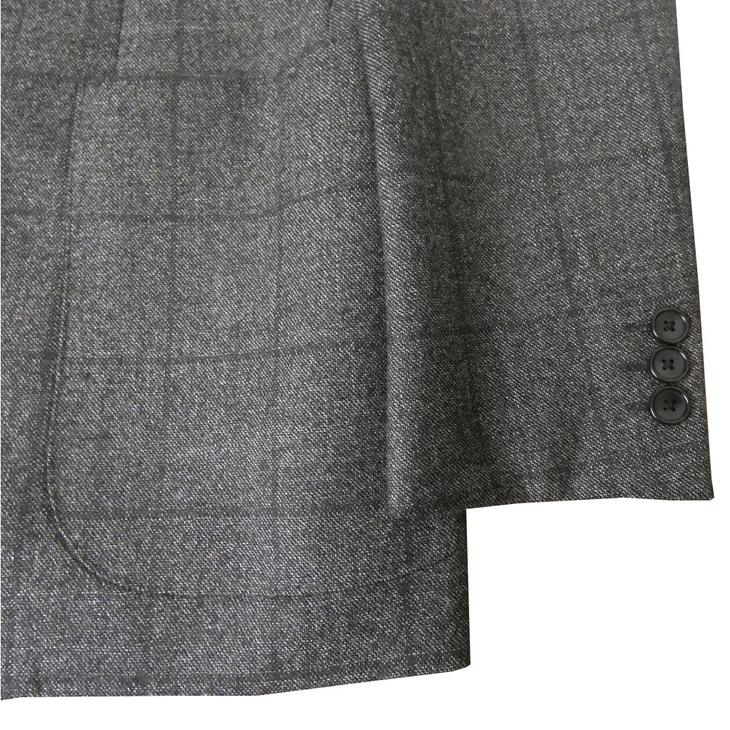 ジェイプレス (J.PRESS) ジャケット メンズ 秋冬春 2つボタン チェック ダークグレー 2435  BM