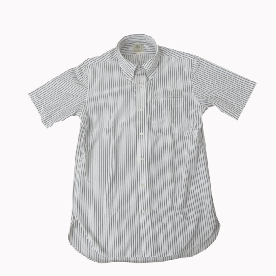 A PRESSE ブラウン ストライプ ポロシャツ 半袖 A PRESSE ブラウン ストライプ ポロシャツ 半袖 アプレッセ A.PRESSE L