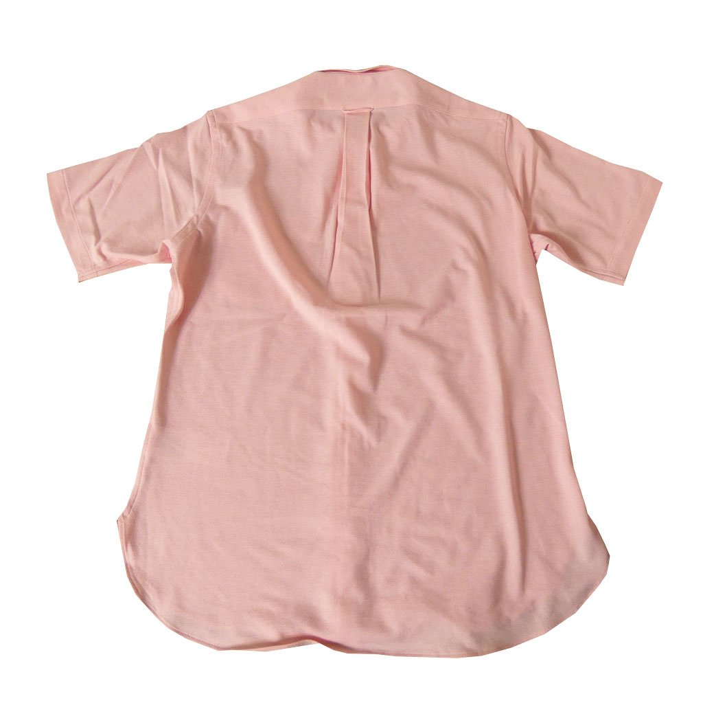 J.PRESS(ジェイプレス) メンズ 半袖 ボタンダウン ジャージーシャツ  ピンク系  0012   M L