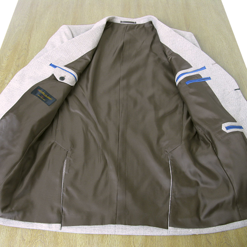 OXFORD CLASSIC(オックスフォードクラシック) ジャケット メンズ 秋冬春 段返り 3つボタン ライトベージュ 9452 A8