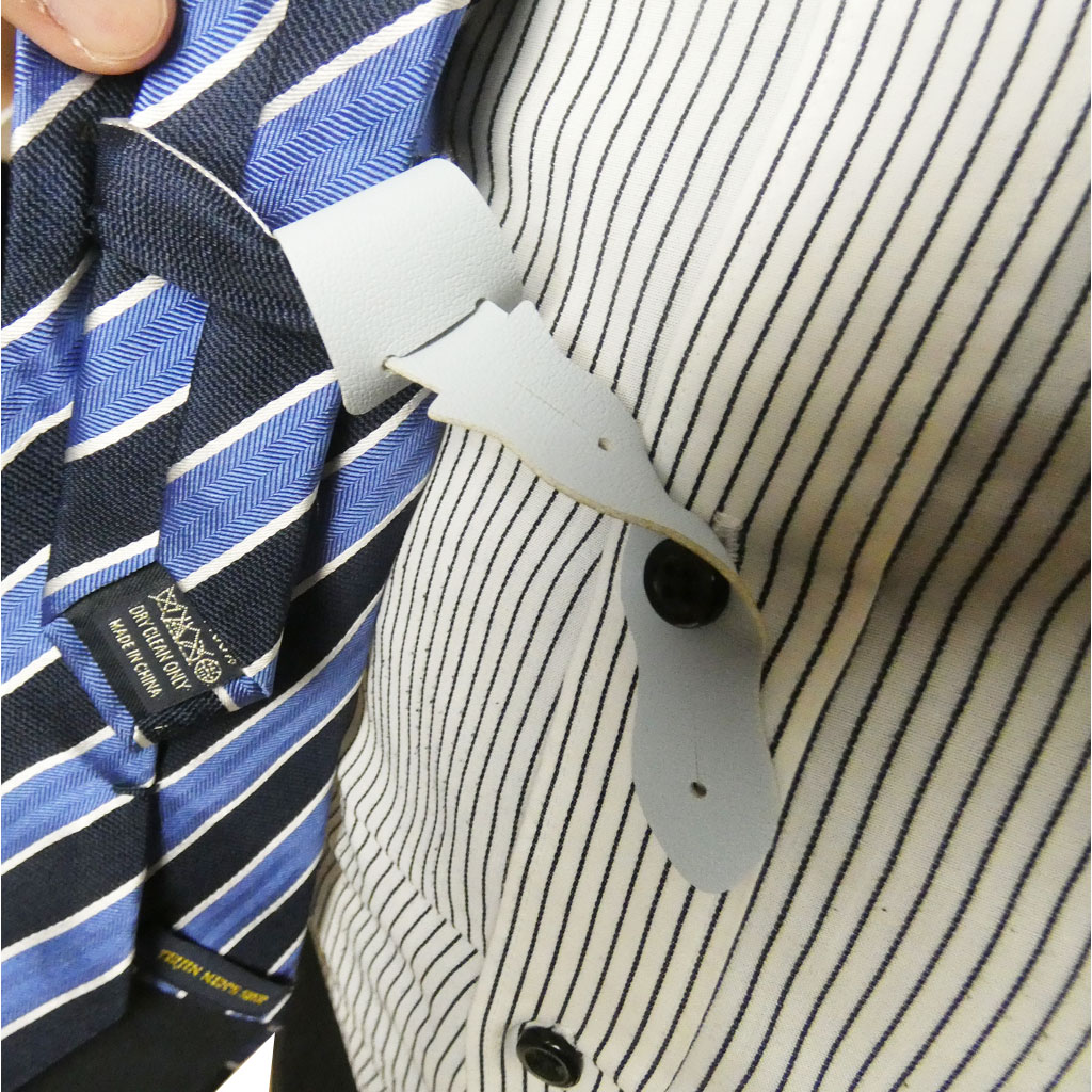 【便利グッズ】ネクタイ留め 見えないネクタイピン Wavefitter ウェーブフィッター フリーサイズ